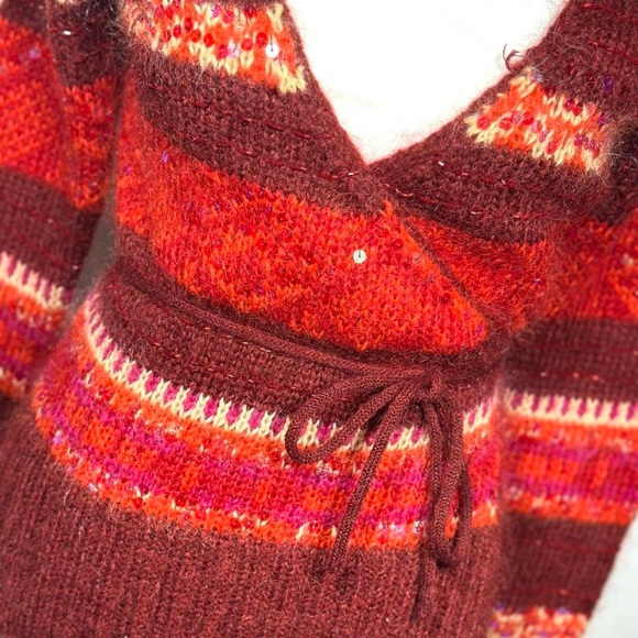 Vintage 90s Cardigan, Smart Set, Woman’s, Size Small, Sequins - Picture 4 of 8